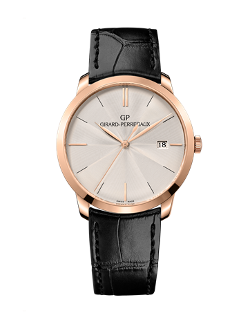 Girard-Perregaux 49525-52-133-BB60 : 1966 38 Pink Gold / Silver / Alligator