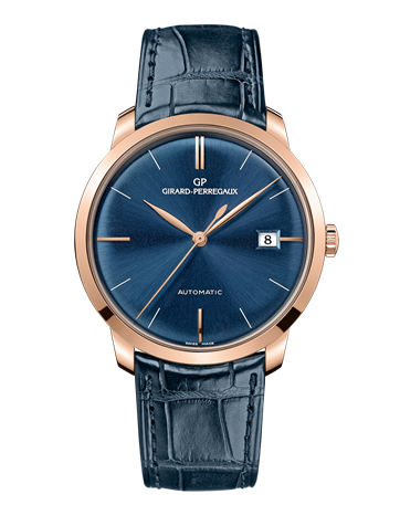 Girard-Perregaux 49525-52-432-BB4A : 1966 38 Pink Gold / Blue / Alligator