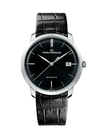 Girard-Perregaux 49525-53-631-BK6A  : 1966 38 White Gold / Black / Alligator