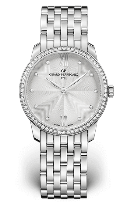 Girard-Perregaux 49528D11A172-11A : 1966 30mm Stainless Steel / Diamond / Silver / Bracelet