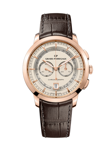 Girard-Perregaux 49529-52-131-BABA : 1966 Chronograph Pink Gold White