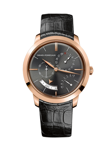 Girard-Perregaux 49538-52-231-BK6A : 1966 Annual Calendar Equation of Time Pink Gold Grey