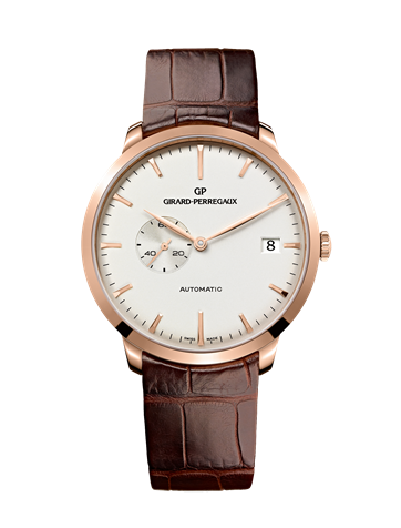Girard-Perregaux 49543-52-131-BKBA  : 1966 41 Small Seconds Date Pink Gold