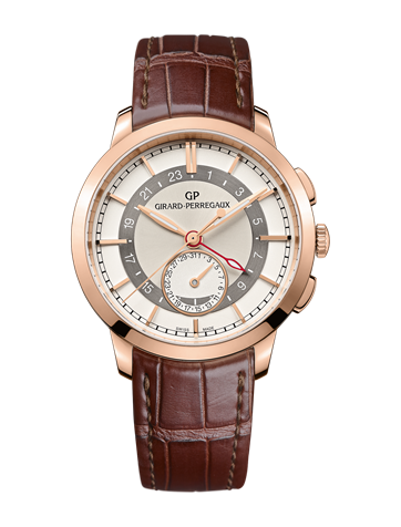 Girard-Perregaux 49544-52-131-BBB0  : 1966 Dual Time Pink Gold Silver