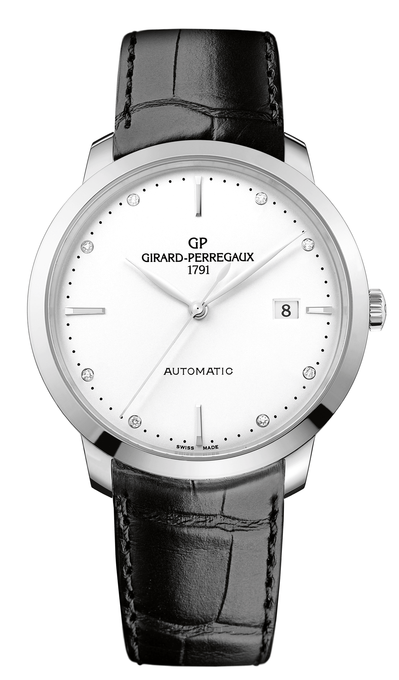 Girard-Perregaux 49555-11-1A1-BB60 : 1966 40 Stainless Steel Black Alligator Strap