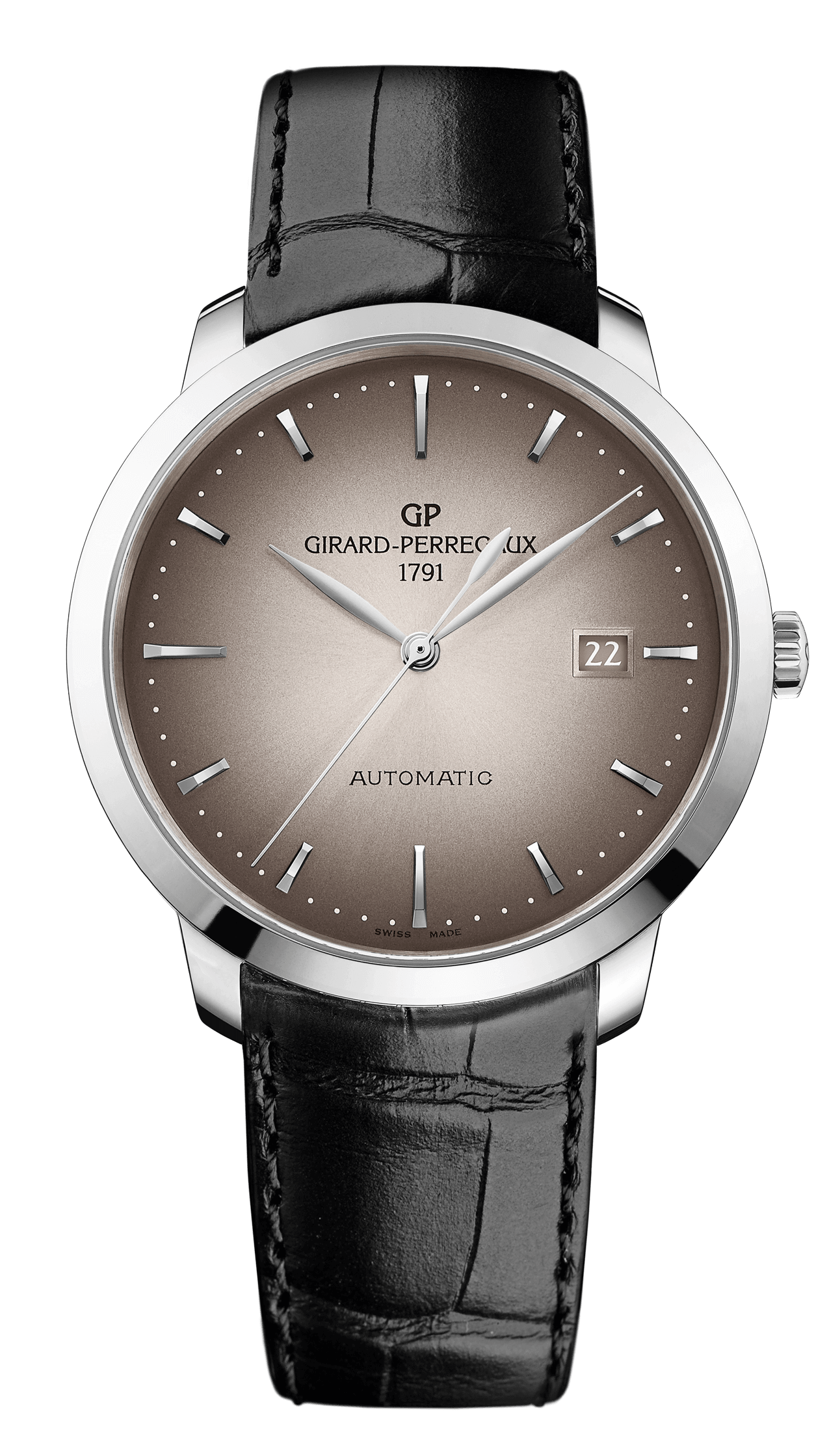 Girard-Perregaux 49555-11-231-BB60 : 1966 40 Stainless Steel Black Alligator Strap