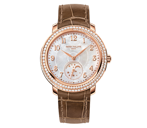 Patek Philippe 4968R-001 : Moonphase 4968 Rose Gold / White Mother of Pearl