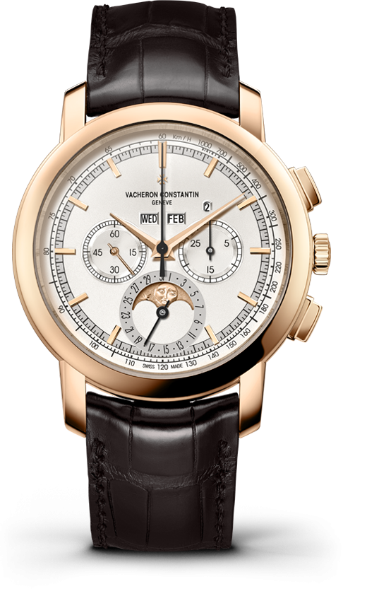 Vacheron Constantin 5000T/000R-B304  : Traditionnelle Chronograph Perpetual Calendar Pink Gold / Silver
