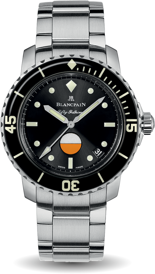Blancpain 5008-1130-71S : Fifty Fathoms MIL-SPEC Stainless Steel / Black / Bracelet