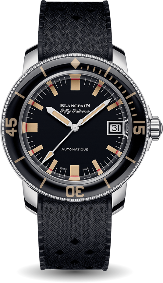 Blancpain 5008B-1130-B52A : Fifty Fathoms Barakuda Stainless Steel / Black / Tropic