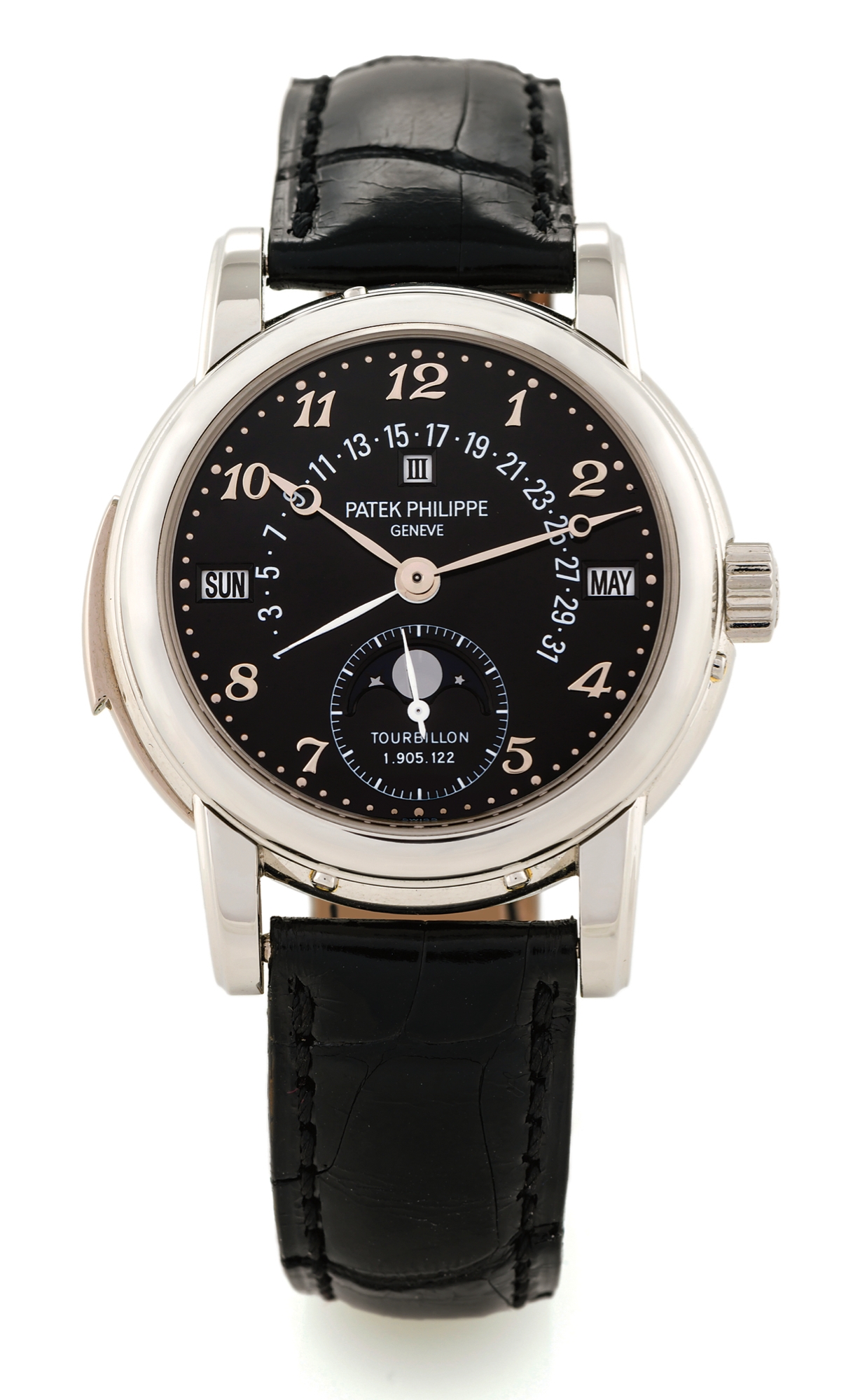 Patek Philippe 5016P-001 : Tourbillon Minute Repeater Perpetual Calendar 5016 Platinum / Black Breguet