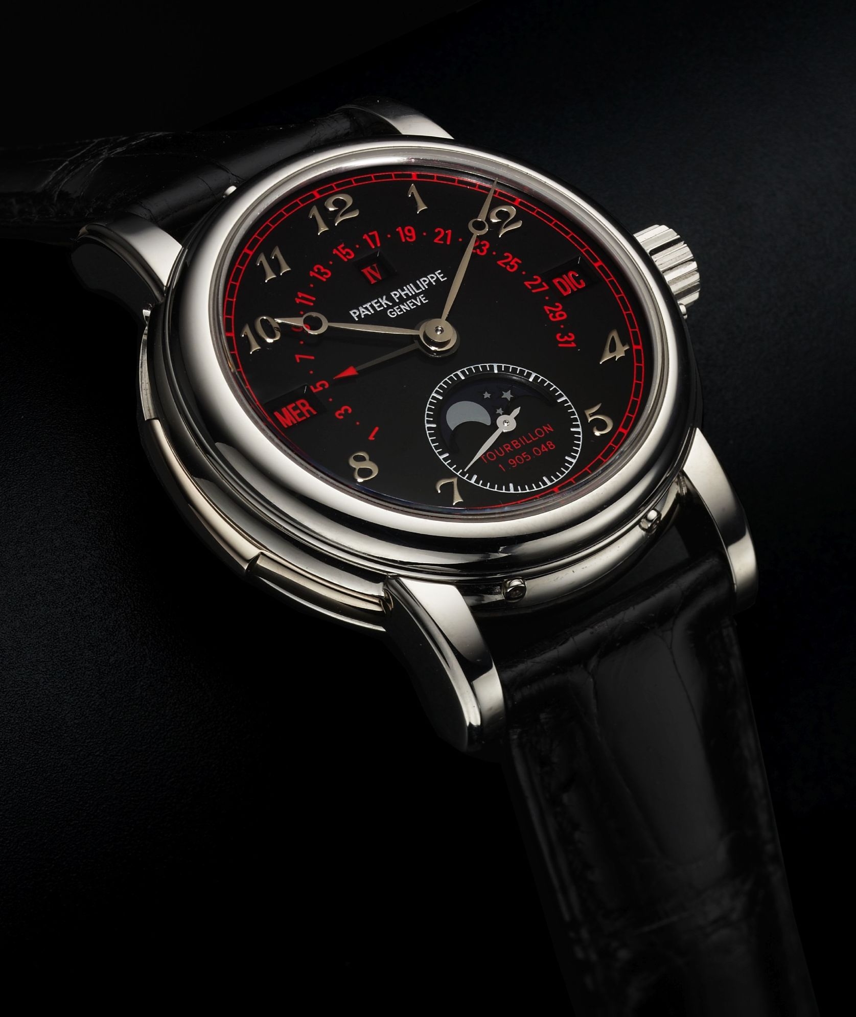 Patek Philippe 5016P Red : Tourbillon Minute Repeater Perpetual Calendar 5016 Black Red