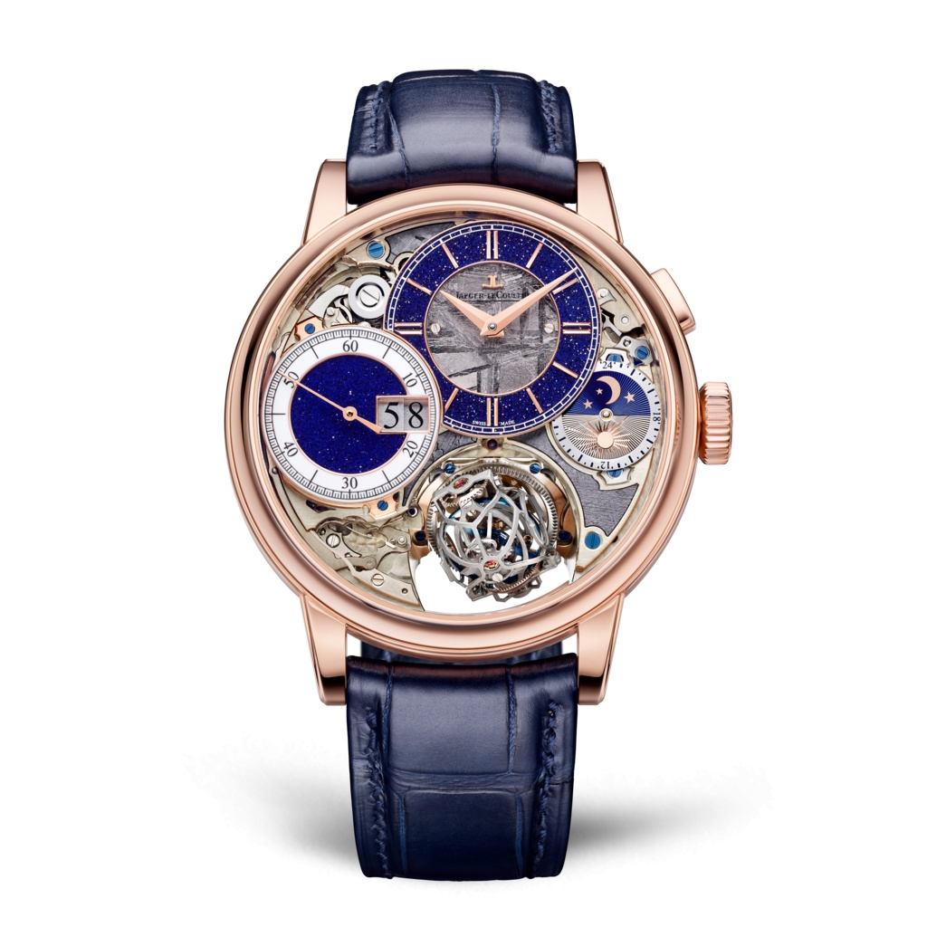 Jaeger-LeCoultre 5032441 : Master Grande Tradition Gyrotourbillon 3 Pink Gold / Blue