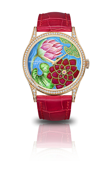 Patek Philippe 5077/100R-010 : Calatrava 5077 Water Lilies and Lotus