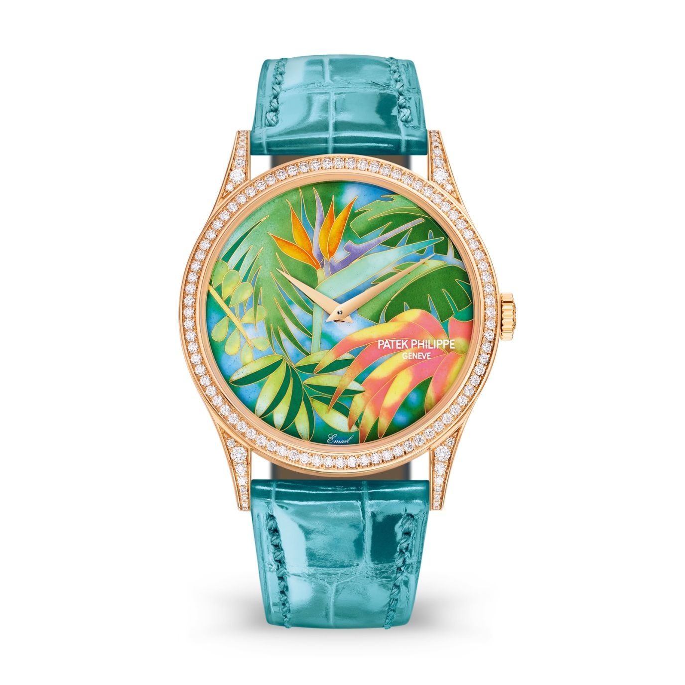 Patek Philippe 5077/100R-037 : Calatrava 5077R Tropical Plants / Strelitzias
