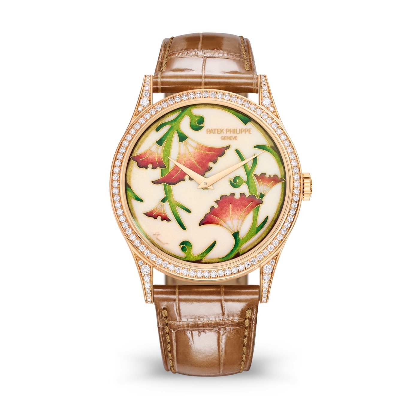Patek Philippe 5077/100R-039 : Calatrava 5077 Rose Gold / Japanese Floral Motifs