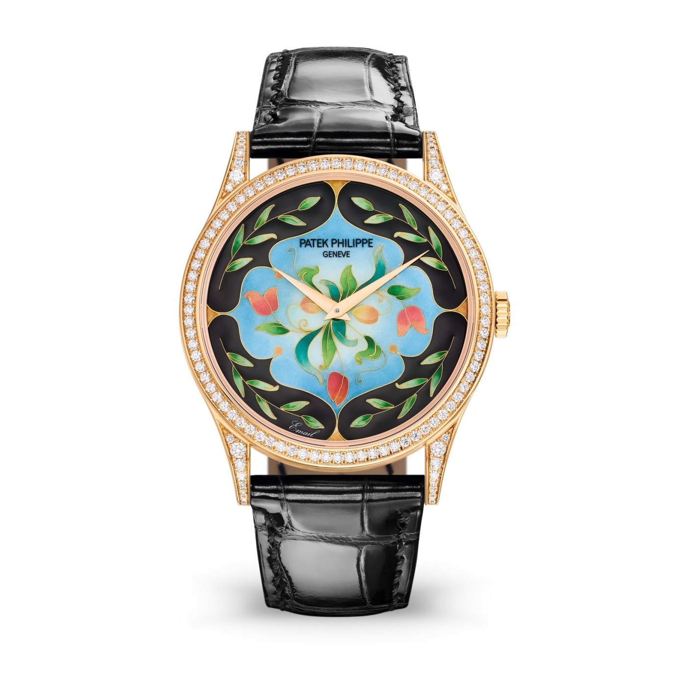 Patek Philippe 5077/100R-045 : Calatrava 5077 Rose Gold / Diamond / Floral Caprice