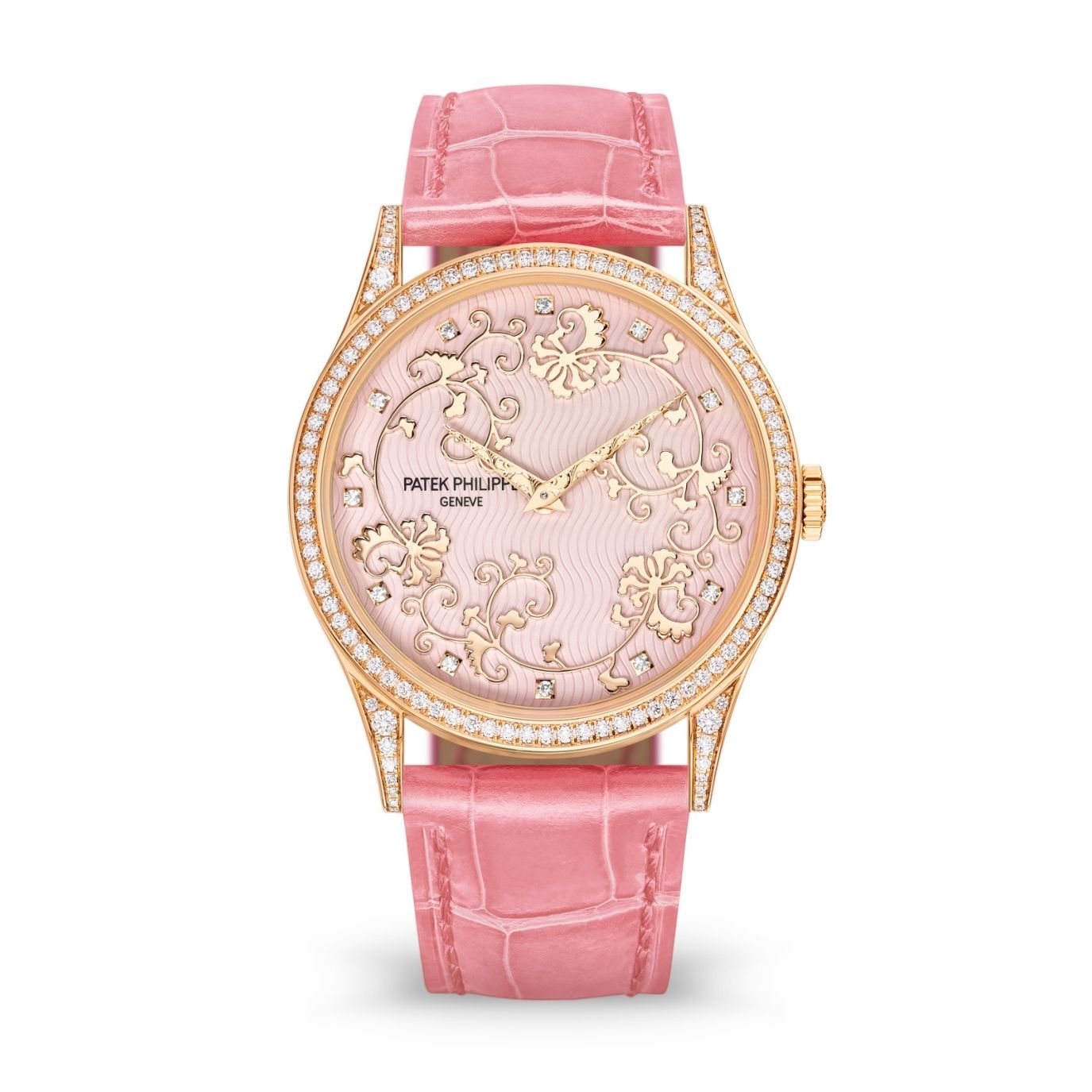 Patek Philippe 5077/101R-001 : Calatrava 5077R Pictures in Relief / Floral Scrolls