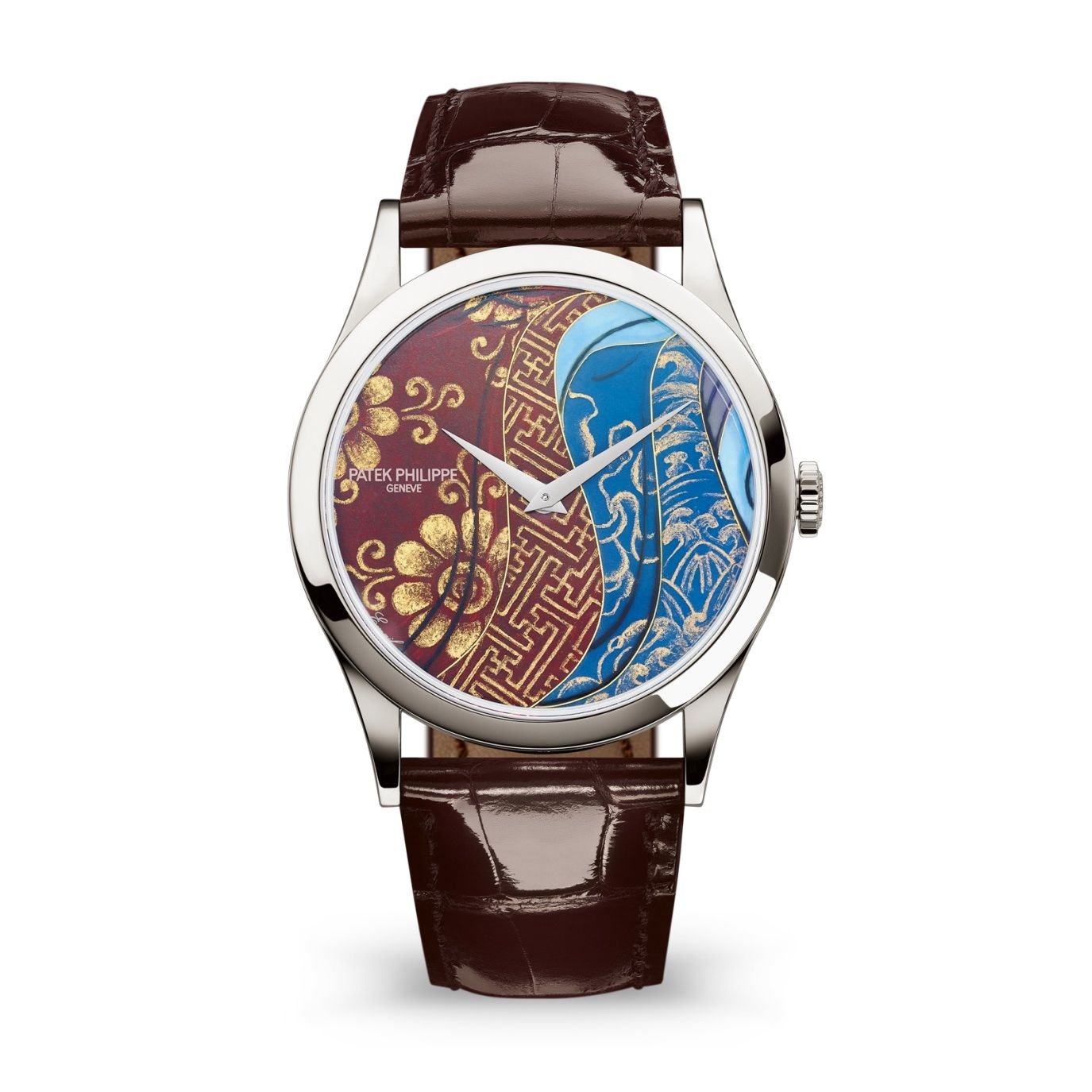Patek Philippe 5077P-102 : Calatrava 5077P Bhutan Textiles