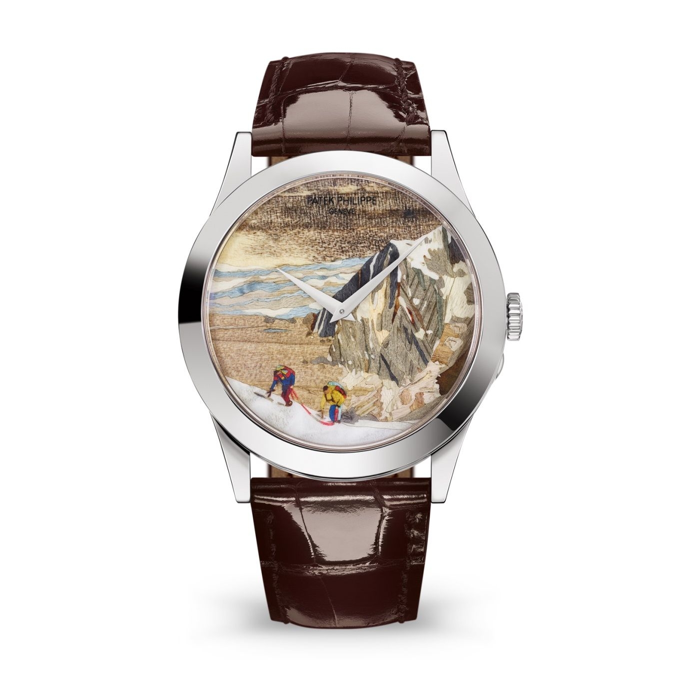 Patek Philippe 5089G-059 : Calatrava 5089 Swiss Alps / Roped Alpinists