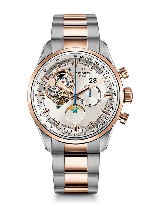 Zenith 51.2160.4047/01.M2160 : El Primero Chronomaster Grande Date Bi Color Bracelet