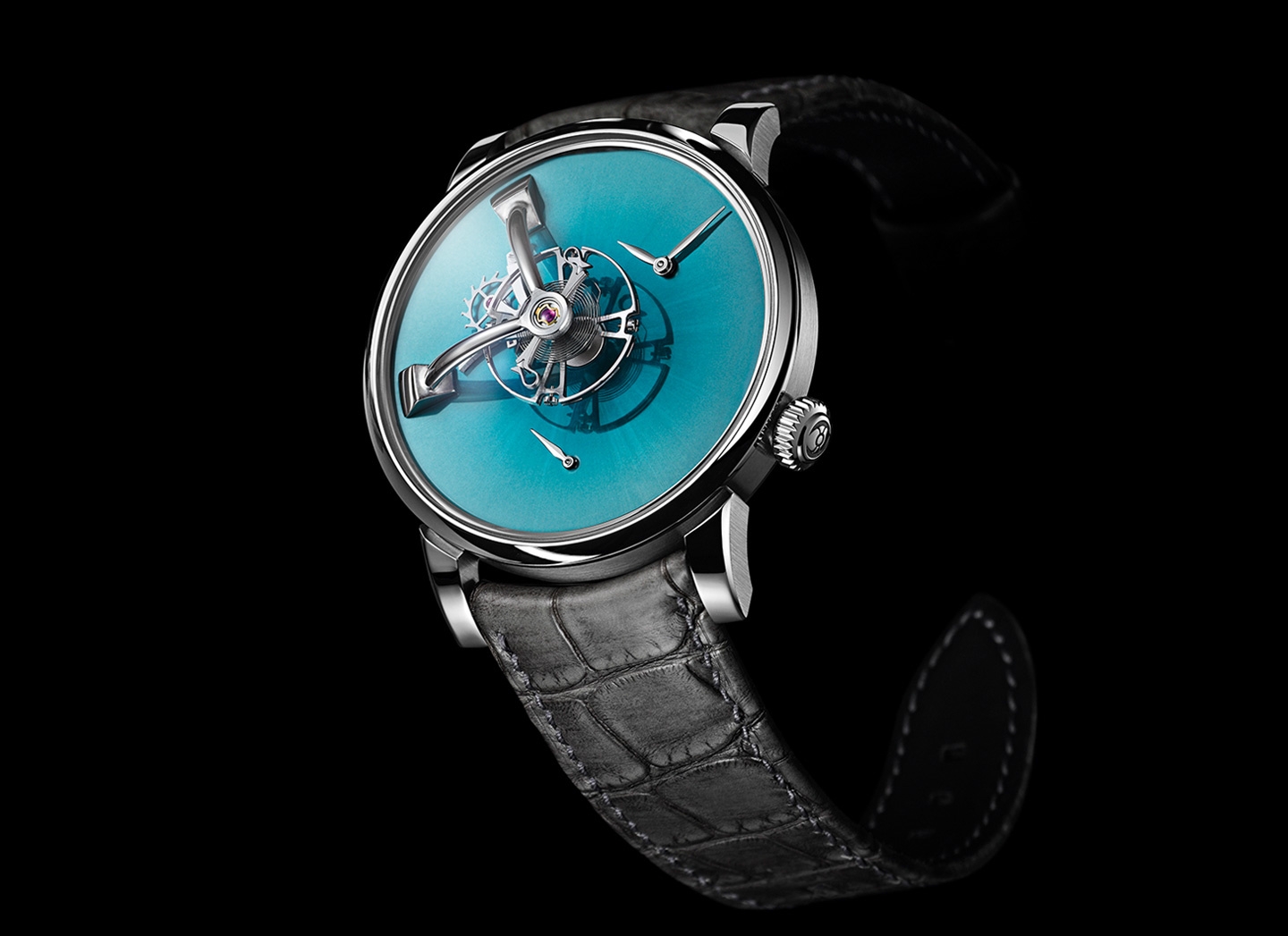 MB&F 51.SL.MS : Legacy Machine LM101 Moser Aqua Blue