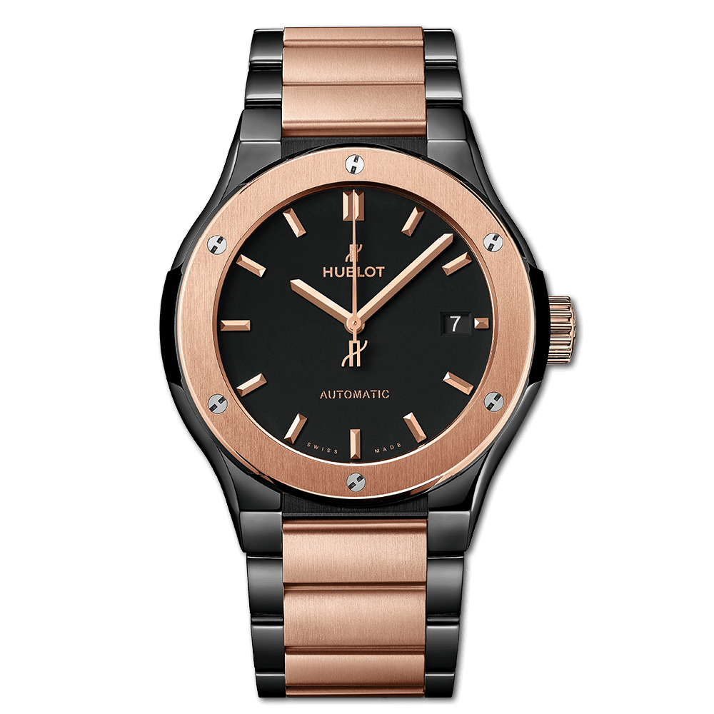 Hublot 510.CO.1180.CO : Classic Fusion 45 Ceramic - King Gold / Black / Bracelet