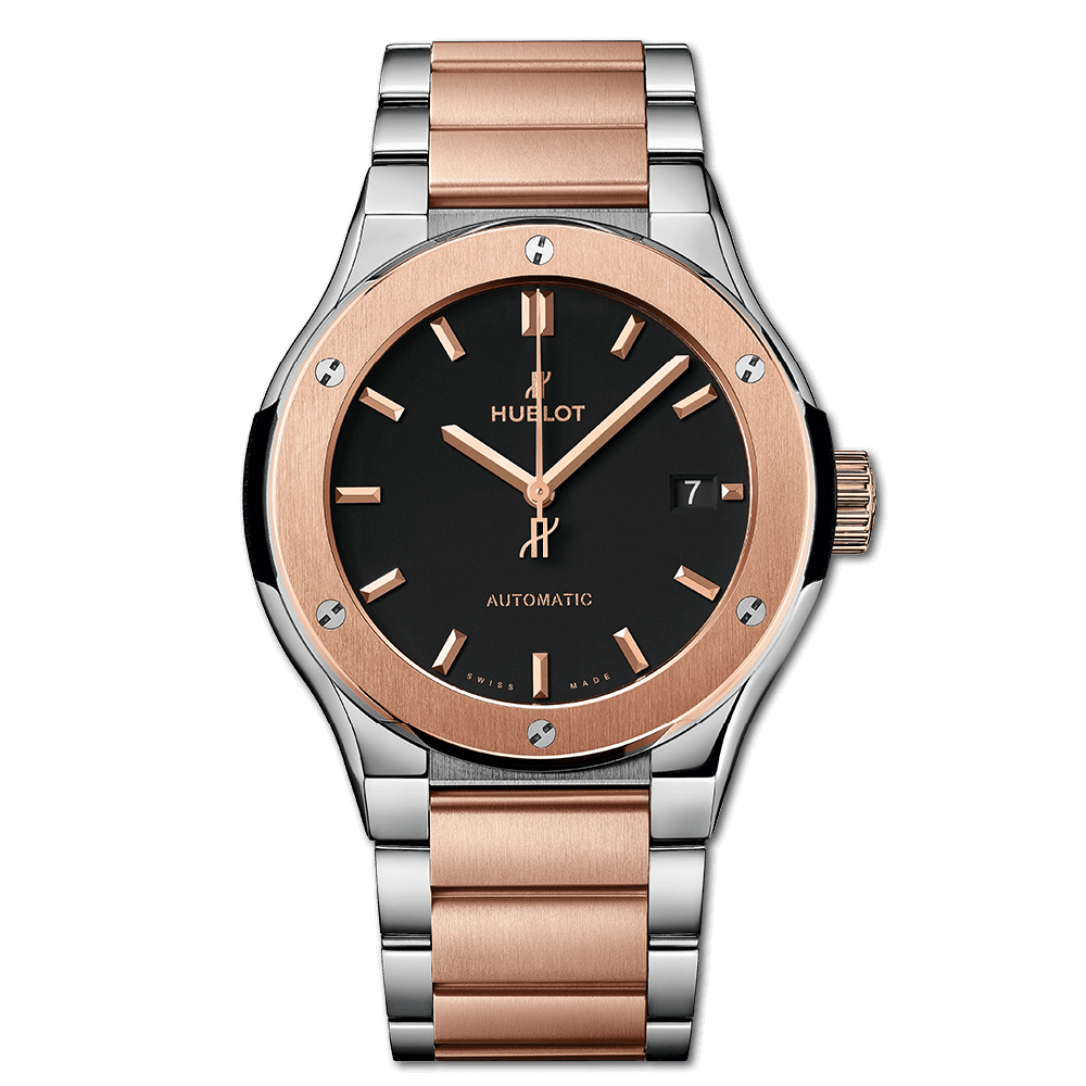 Hublot 510.NO.1180.NO : Classic Fusion 45 Titanium - King Gold Bracelet