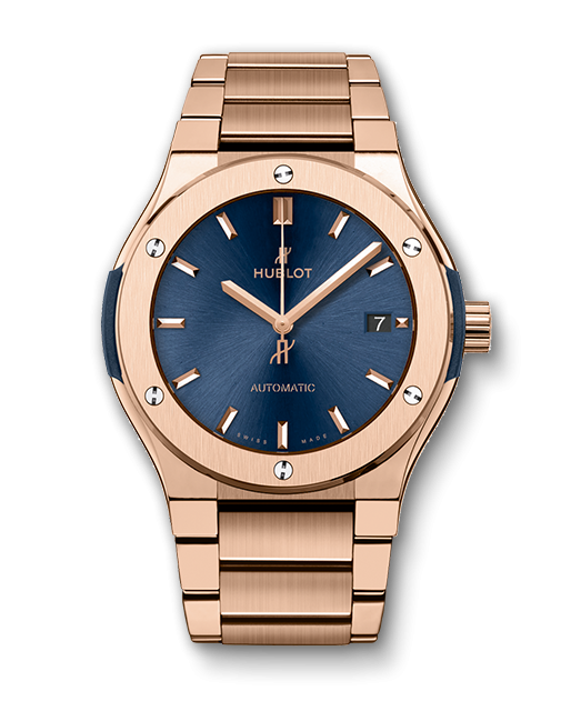 Hublot 510.OX.7180.OX : Classic Fusion 45 King Gold / Blue / Bracelet
