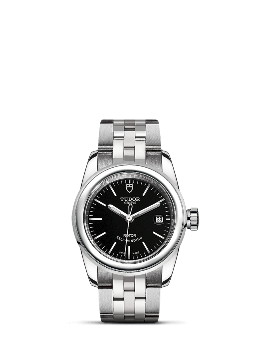 Tudor 51000-0009 : Glamour Date 26 Stainless Steel / Black / Bracelet