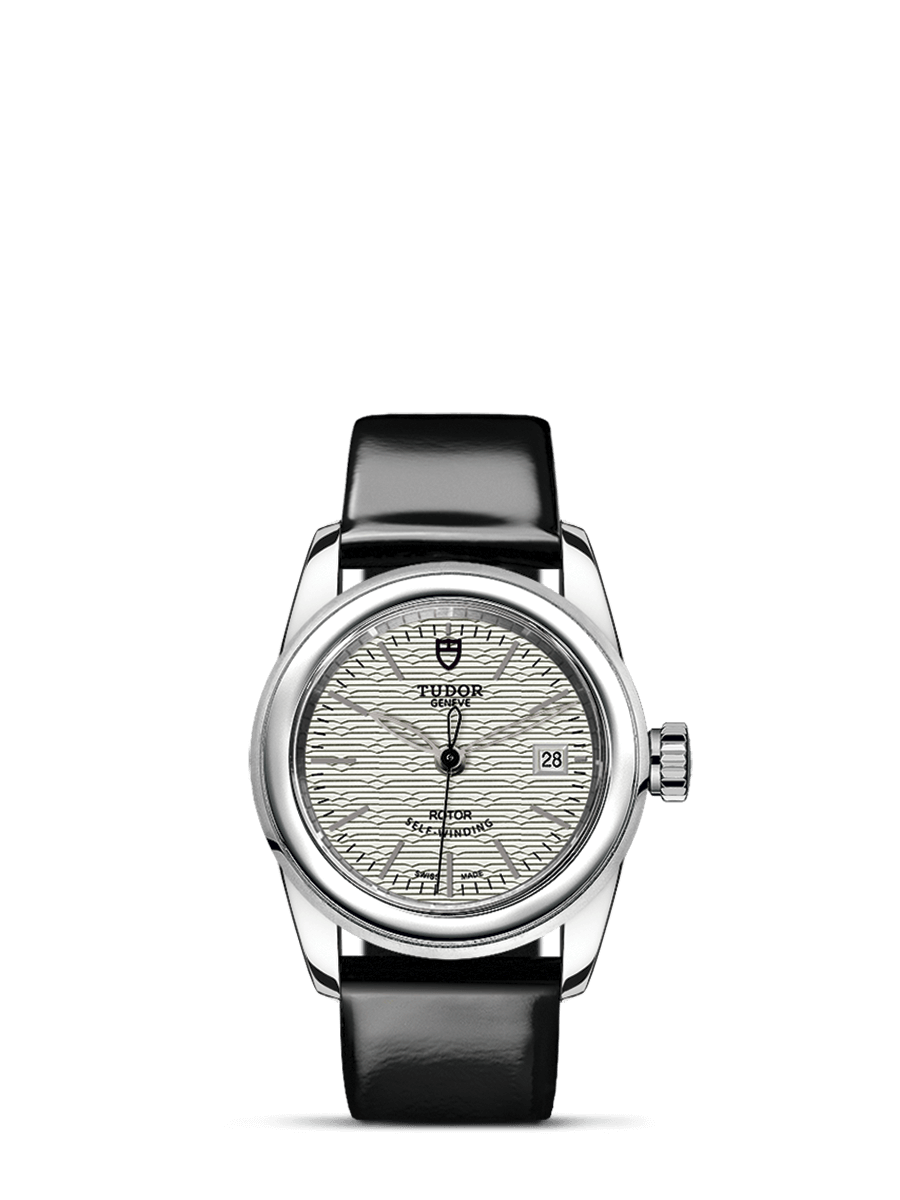 Tudor 51000-0022 : Glamour Date 26 Stainless Steel / Jacquard Silver / Strap