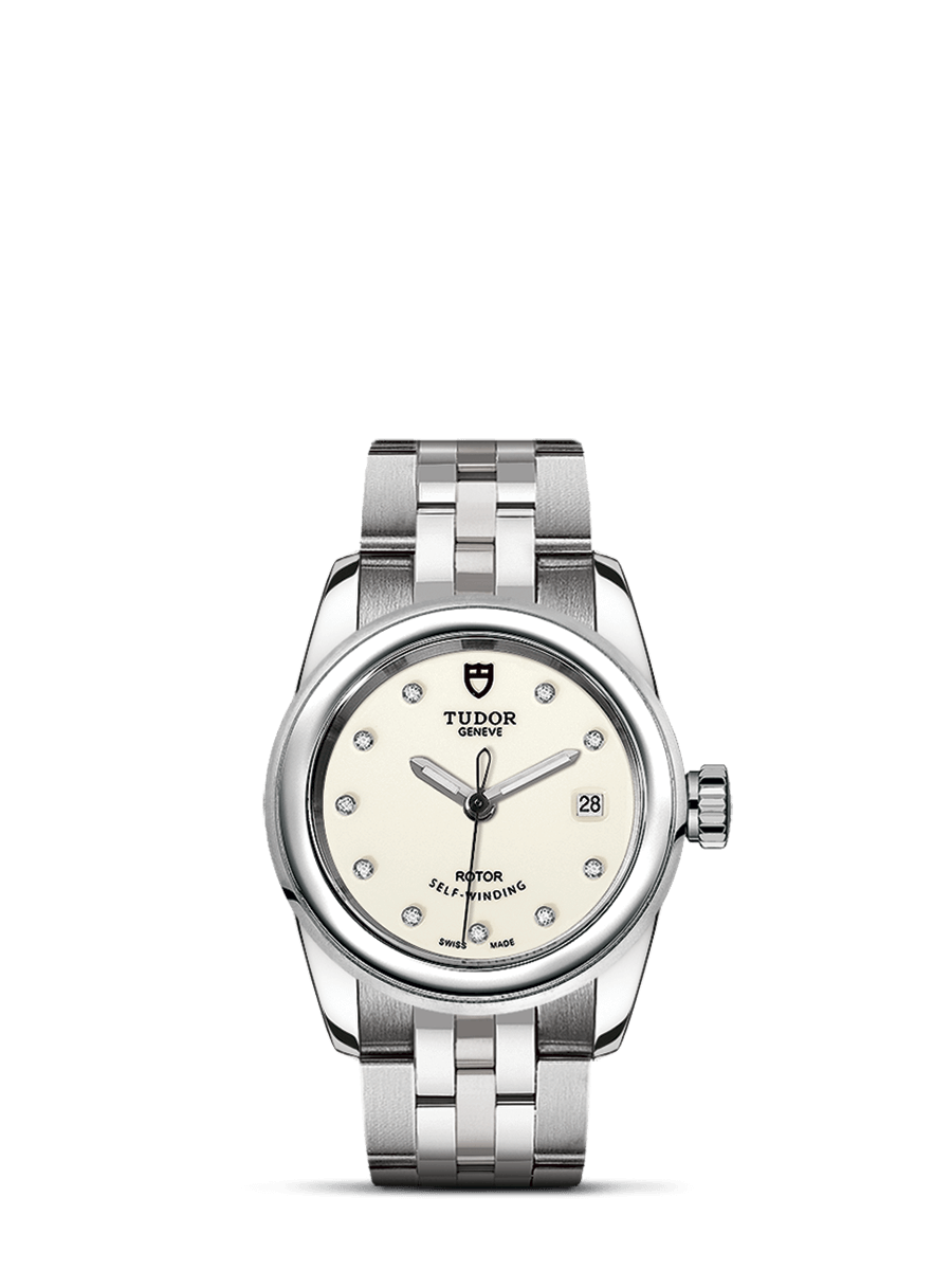 Tudor 51000-0028 : Glamour Date 26 Stainless Steel / Opaline-Diamond / Bracelet