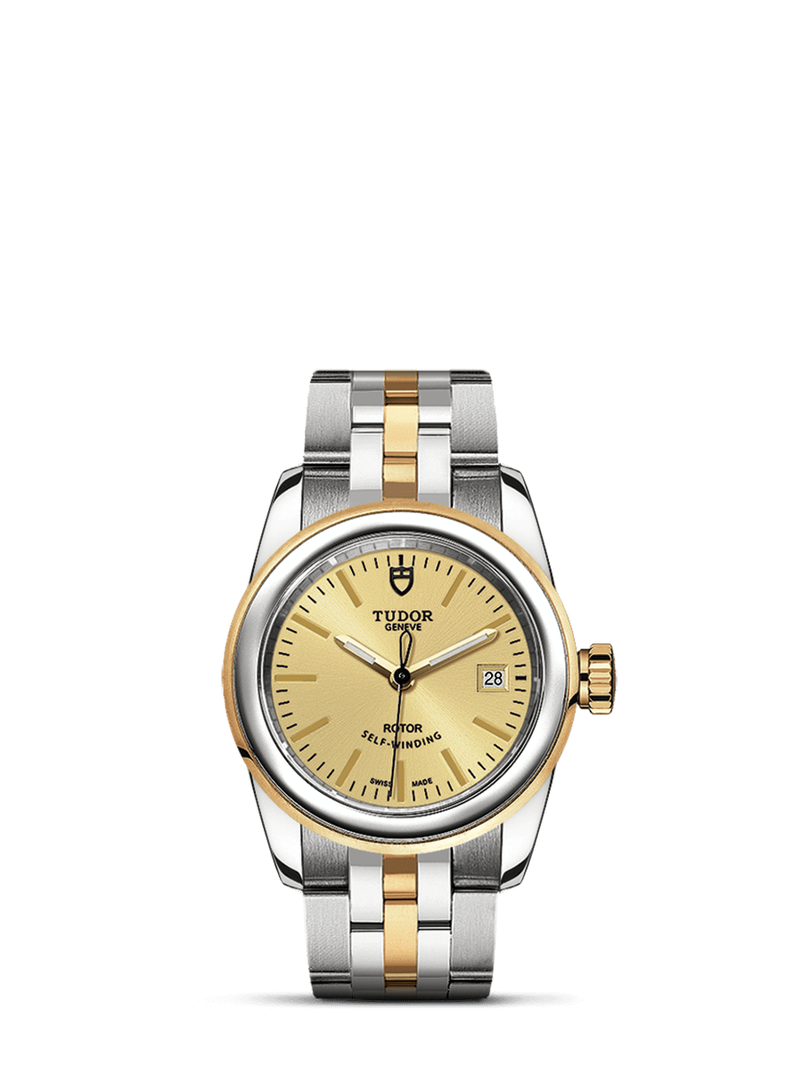 Tudor 51003-0004 : Glamour Date 26 Stainless Steel / Yellow Gold / Champagne / Bracelet
