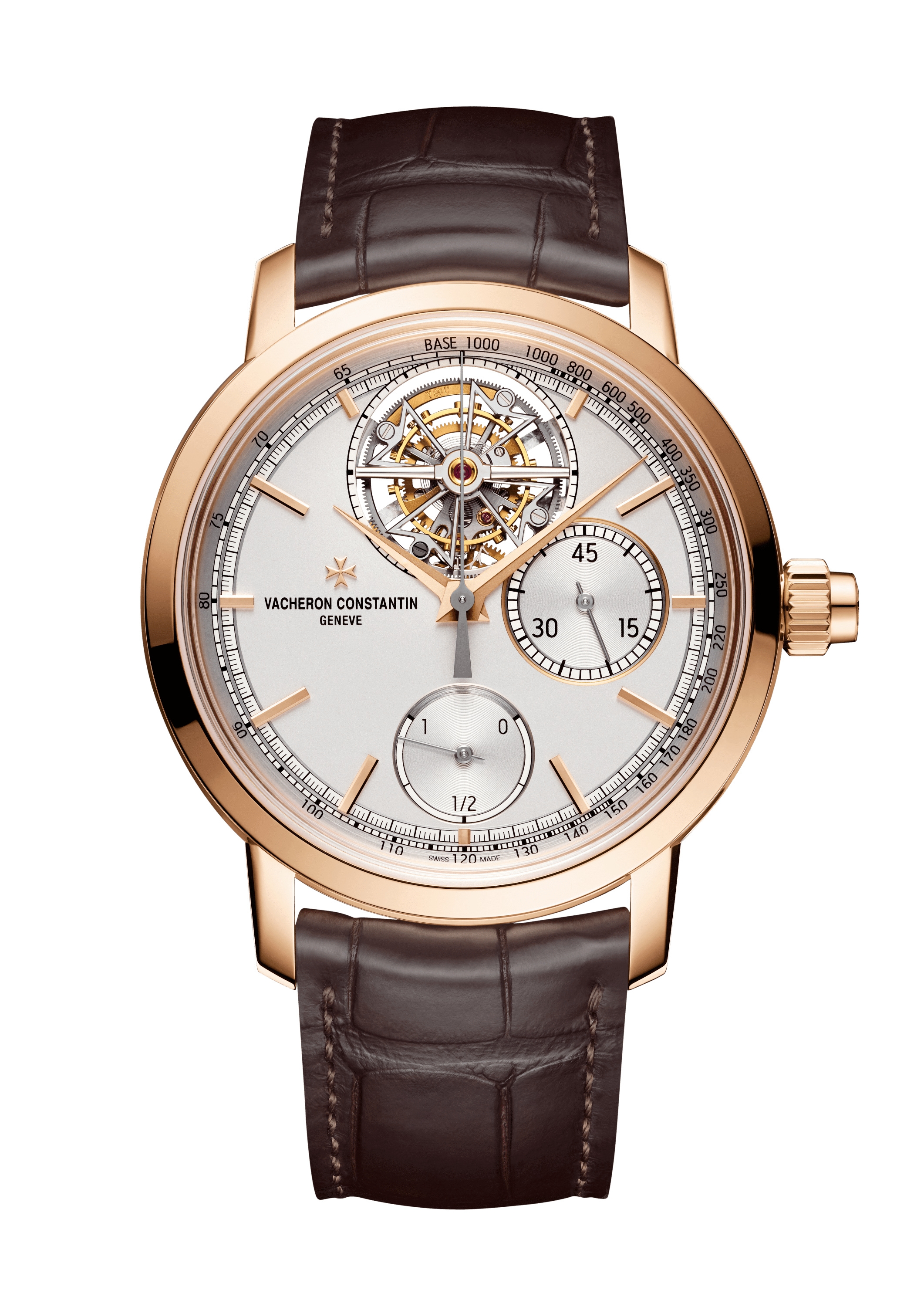 Vacheron Constantin 5100T/000R-B623 : Traditionnelle Tourbillon Chronograph Pink Gold / Silver