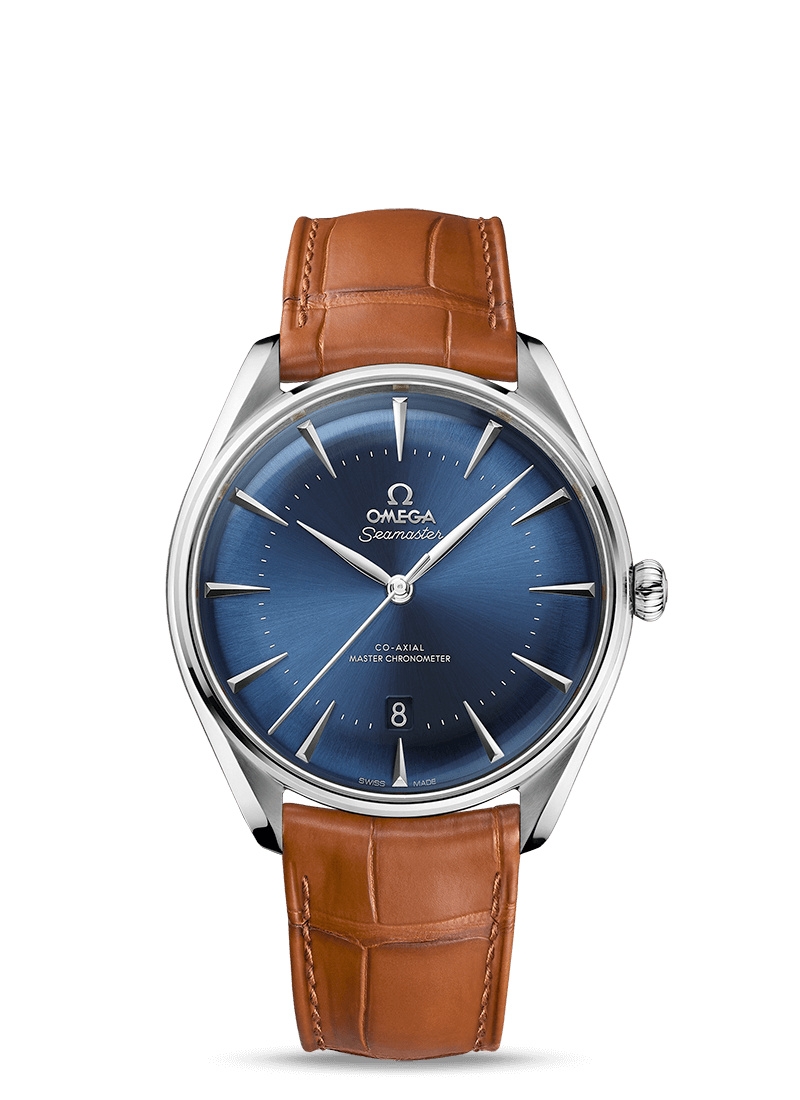 Omega 511.13.40.20.03.002 : Seamaster Master Co-Axial 39.5 Moscow Edition Stainless Steel / Blue / Alligator