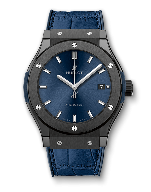 Hublot 511.CM.7170.LR : Classic Fusion 45 Ceramic / Blue / Alligator