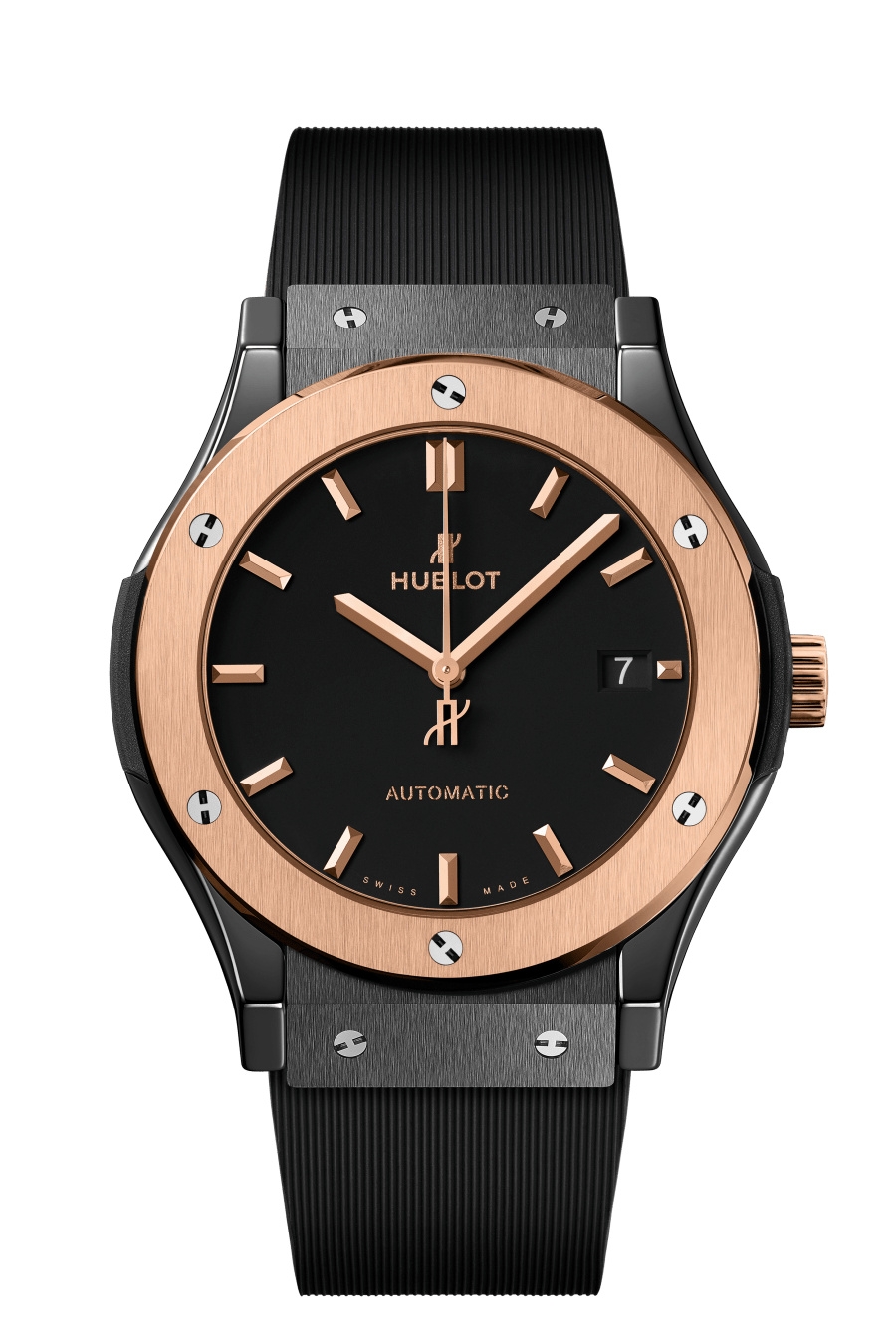 Hublot 511.CO.1181.RX : Classic Fusion 45 Ceramic - King Gold / Black / Rubber