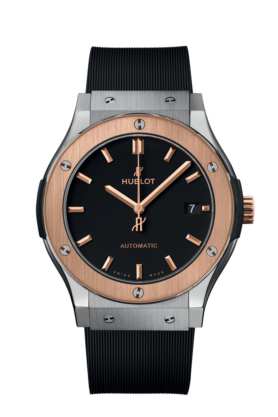 Hublot 511.NO.1181.RX : Classic Fusion 45 Titanium - King Gold / Black / Rubber