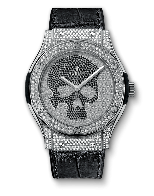 Hublot 511.NX.9000.LR.1704.SKULL : Classic Fusion 45 Skull Full Pavé