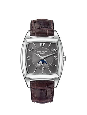 Patek Philippe 5135G-010 : Gondolo Calendario 5135 White Gold / Grey