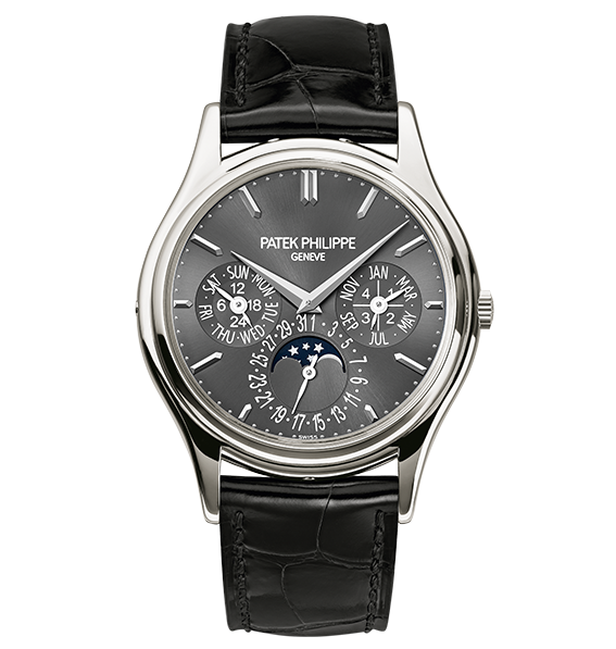 Patek Philippe 5140P-017 : Perpetual Calendar 5140 Platinum / Grey