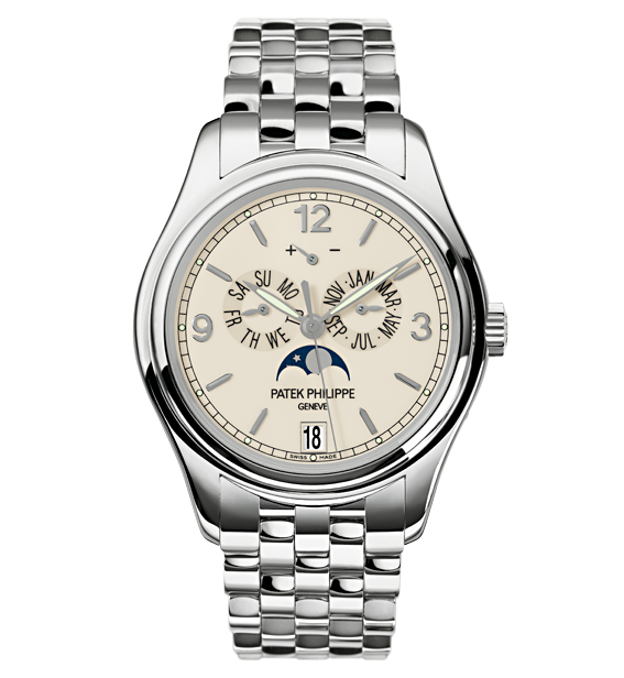 Patek Philippe 5146/1G-001 : Annual Calendar 5146 White Gold / Cream / Bracelet