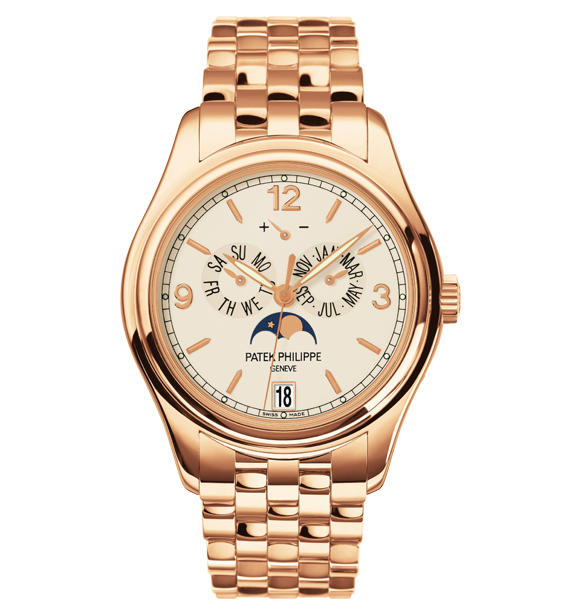Patek Philippe 5146/1R-001  : Annual Calendar 5146 Rose Gold / Cream / Bracelet