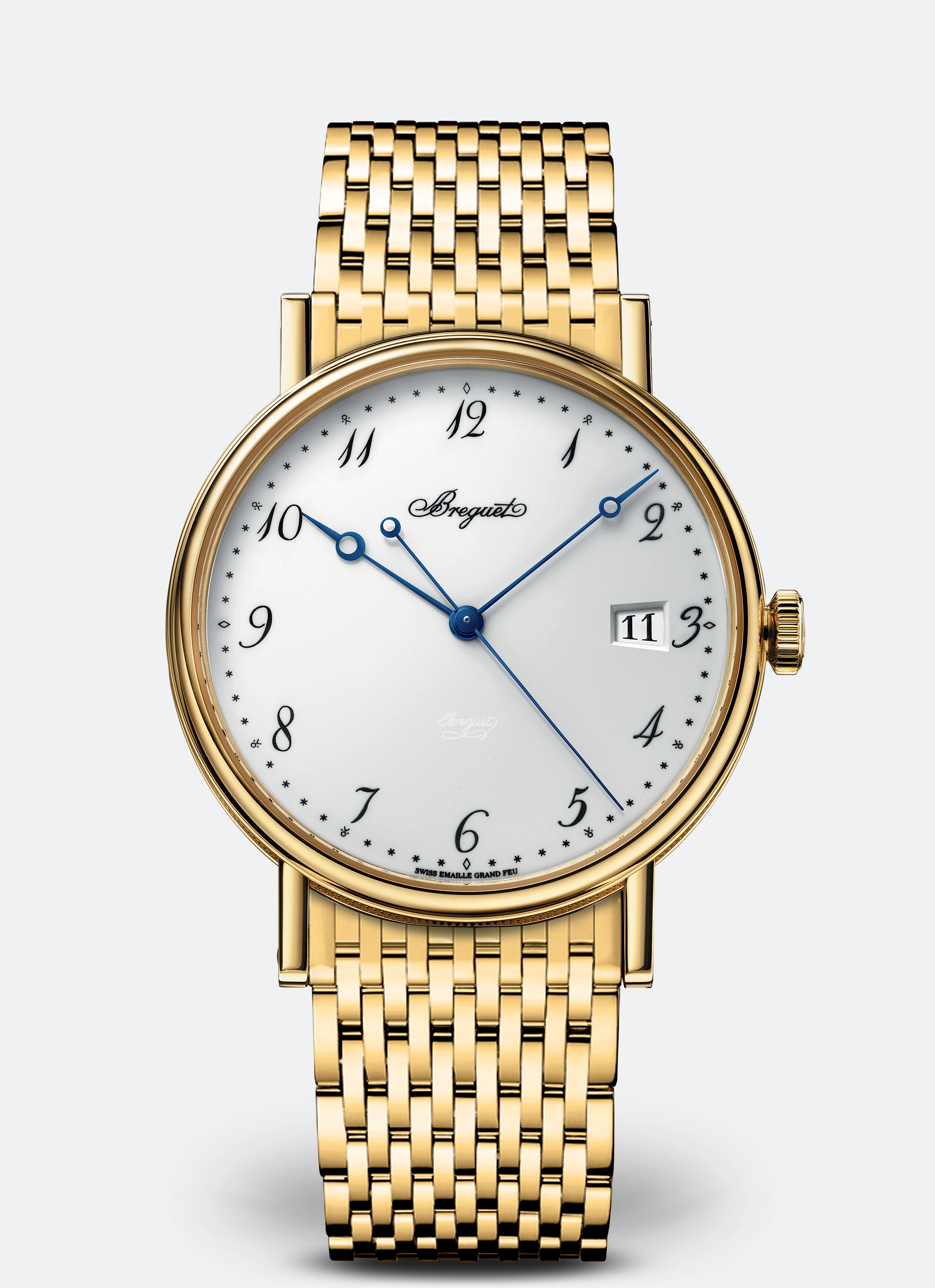 Breguet 5177BA/29/AV0 : Classique 5177 Yellow Gold / White Enamel / Bracelet