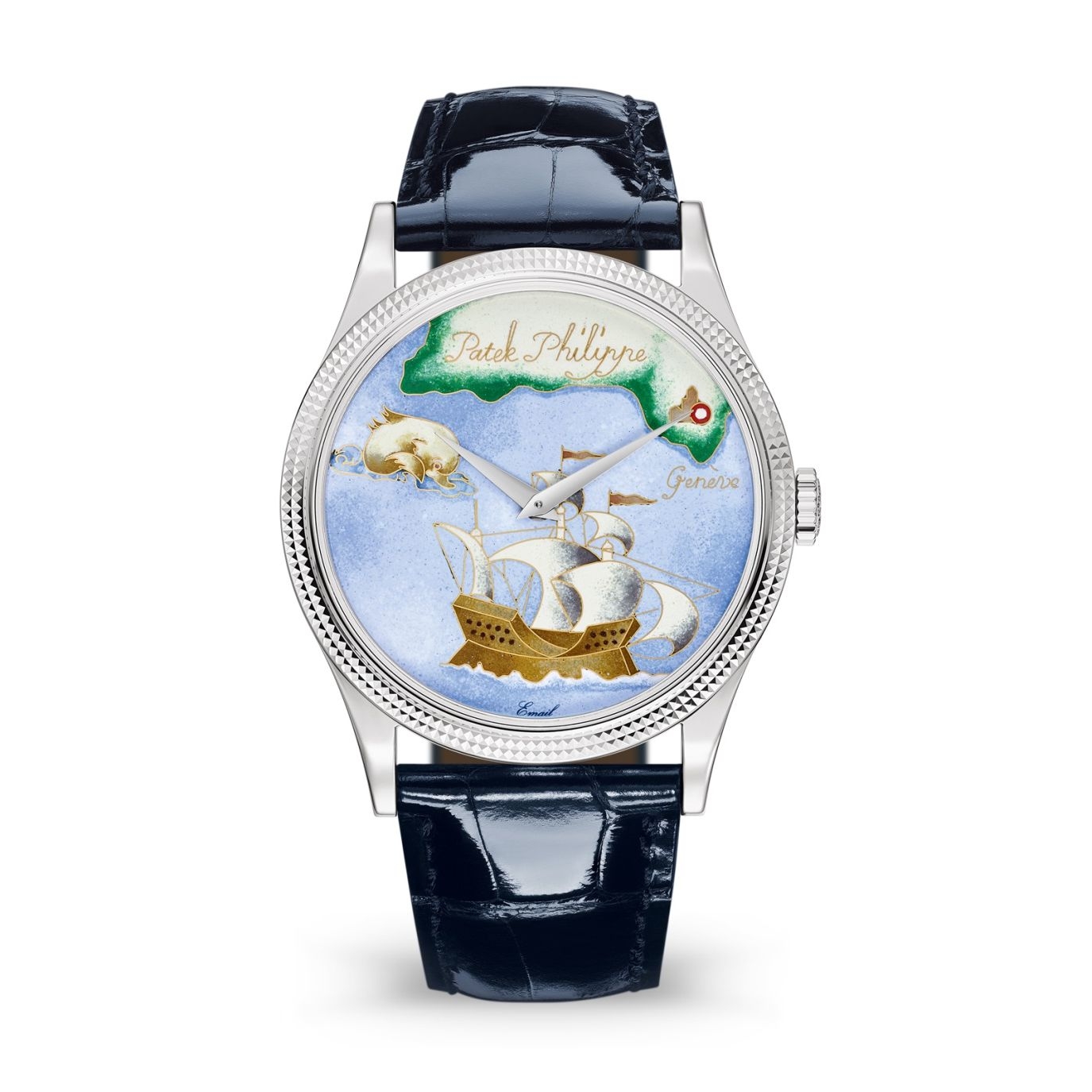 Patek Philippe 5177G-012 : Calatrava 5177G Italian Scenes / Chart of the Caribbean