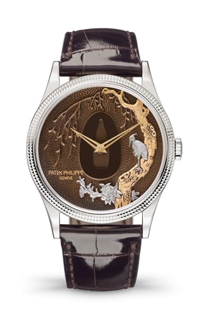 Patek Philippe 5177G-029 : Calatrava 5177 Tsuba – Bird and Branches