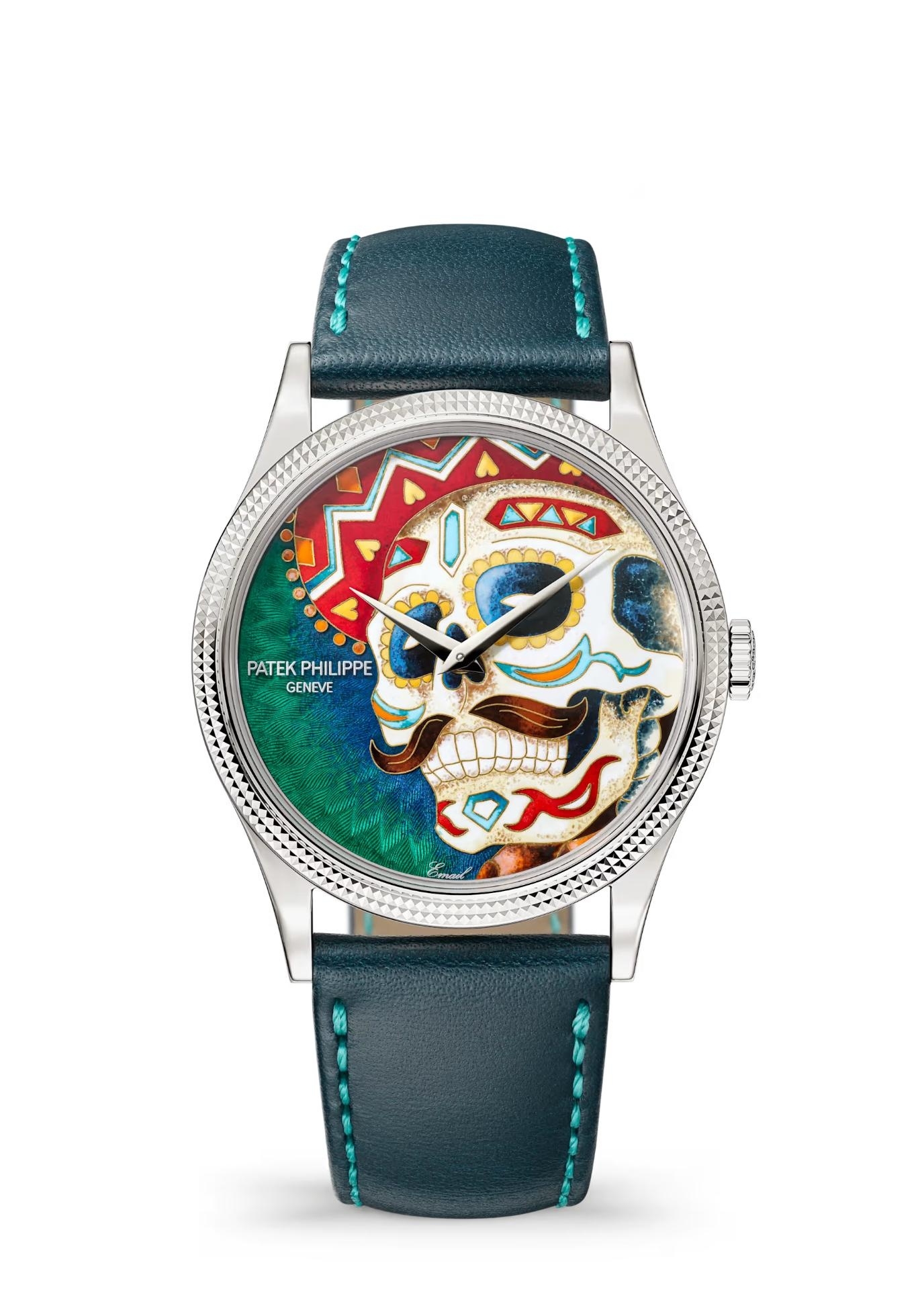 Patek Philippe 5177G-057 : Calatrava 5177 White Gold / Man with a Mustache