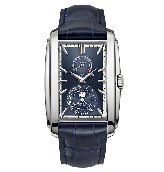 Patek Philippe 5200G-001 : Gondolo 5200 White Gold / Blue