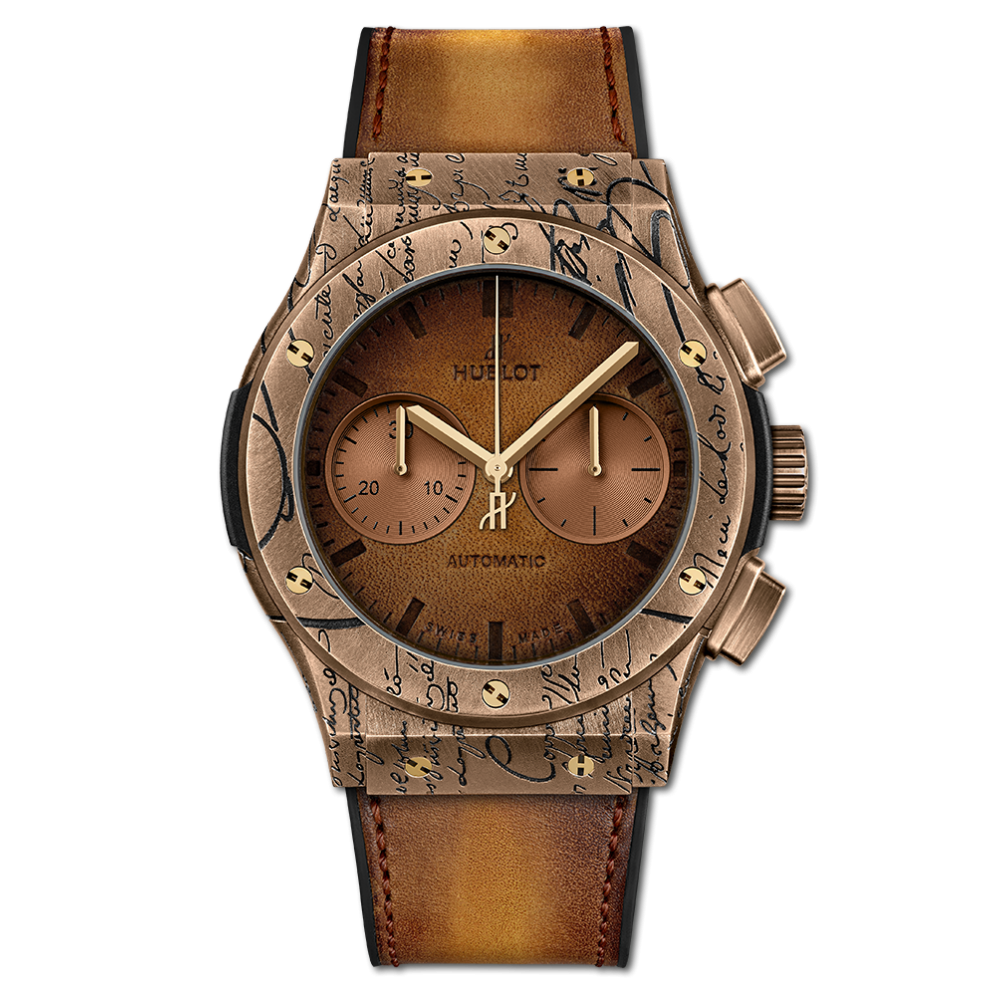 Hublot 521.BZ.05IG.VR.BER19 : Classic Fusion 45 Chronograph Berluti Cold Gold