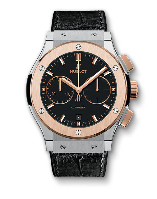 Hublot 521.NO.1181.LR : Classic Fusion 45 Chronograph Titanium / King Gold / Black